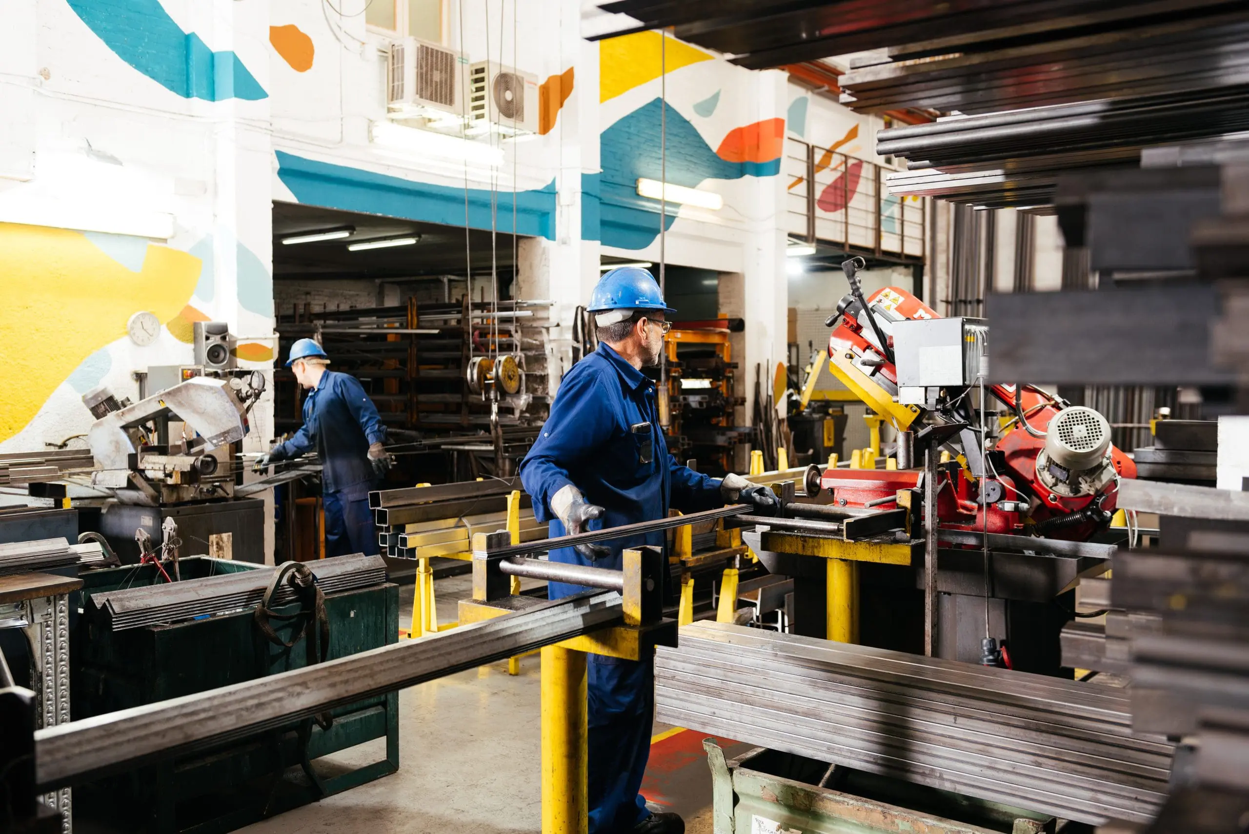 Assembly worker using ZLP laser guidance projection at a manual assembly station